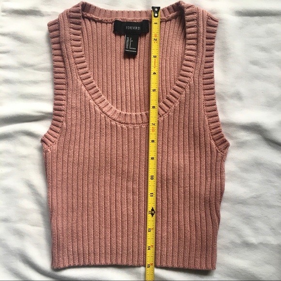 Forever 21 Light Pink Sweater Crop Top - Picture 4 of 4